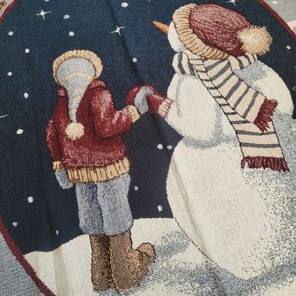 NEW Make A Wish Winter Tapestry Afghan Throw Blanket - Picture 4 of 9